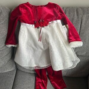 Youngland Toddler Girl Christmas/ Winter/ Holiday Dress, 2T